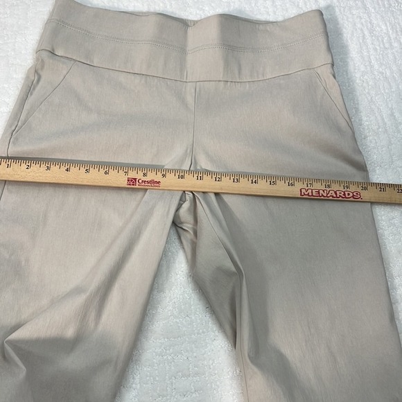Prophecy khaki capris stretch pull on casual knee length pants size 12P - Picture 6 of 10